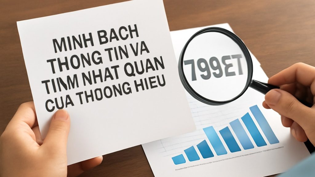 1) Minh bạch thông tin và tính nhất quán của thương hiệu Minh họa: 1) Minh bạch thông tin và tính nhất quán của thương hiệu